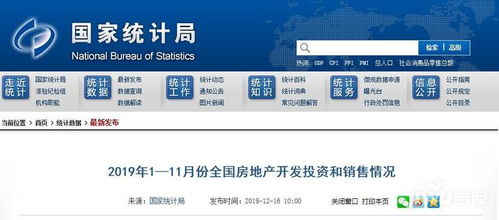 2019年1-11月全國房地產(chǎn)與軟件開發(fā)銷售市場綜述